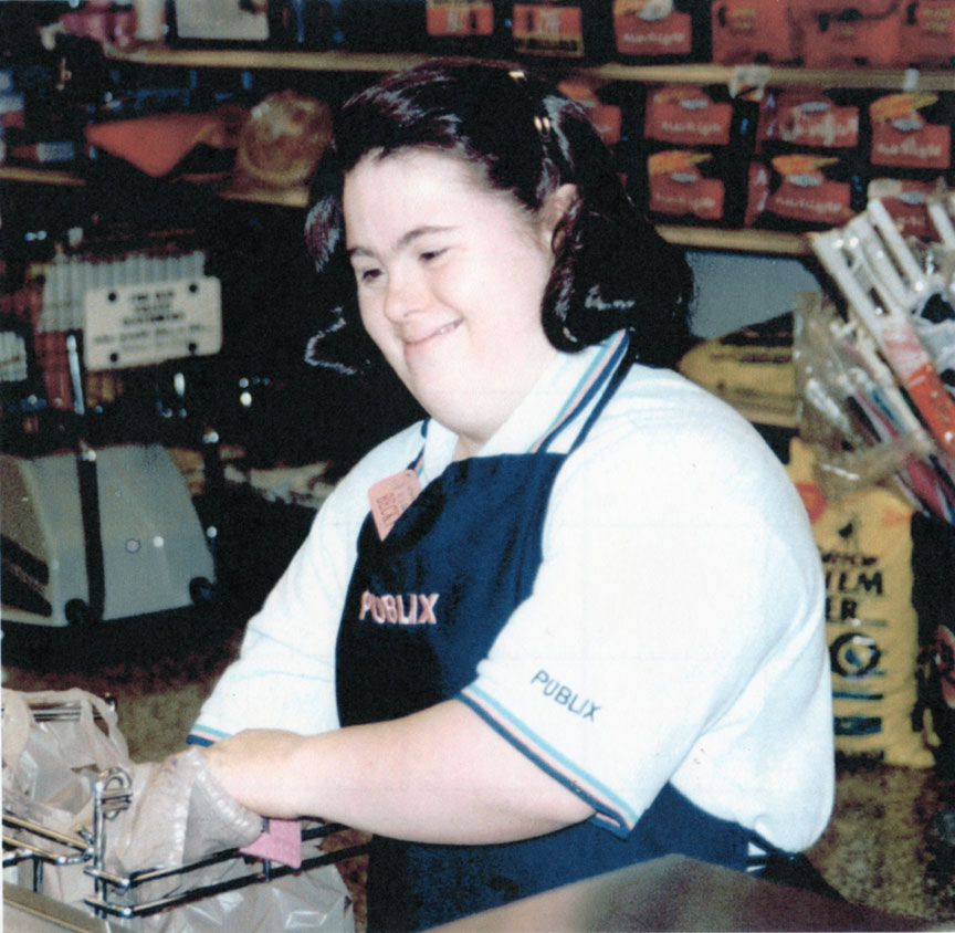 Becky bagging at the Titusville Publix Super Market in 2000. Becky bagging at the Titusville Publix Super Market in 2000.