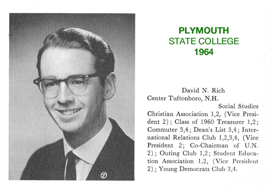 Plymouth
State College Conning Tower 1964 yearbook