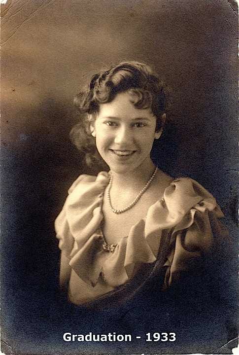 Graduation from Winthrop MA H.S. - 1933